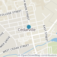 Map location of 163 N Main St, Cedarville OH 45314