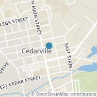 Map location of 12 E North St, Cedarville OH 45314