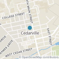 Map location of 31 W Elm St, Cedarville OH 45314
