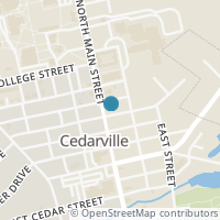Map location of 176 N Main St, Cedarville OH 45314