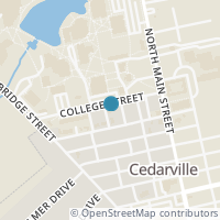 Map location of 71 College St #73, Cedarville OH 45314