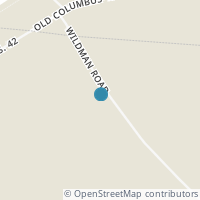 Map location of 5303 Wildman Rd, Cedarville OH 45314