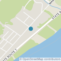 Map location of 884 Market St, Clarington OH 43915