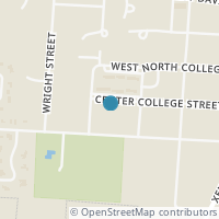 Map location of 318 W Center College St, Yellow Springs OH 45387