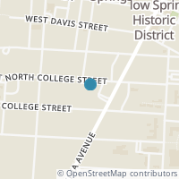 Map location of 118 W North College St, Yellow Springs OH 45387