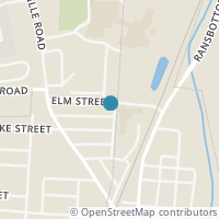 Map location of 57 Elm St, Roseville OH 43777