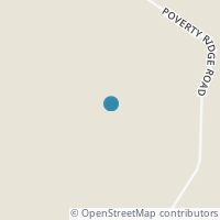Map location of 7845 Poverty Ridge Rd, Blue Rock OH 43720