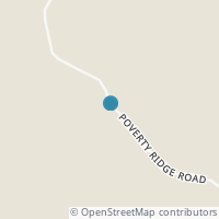 Map location of 7675 Poverty Ridge Rd, Blue Rock OH 43720