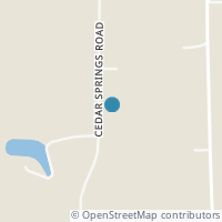 Map location of 6630 Cedar Springs Rd, New Paris OH 45347
