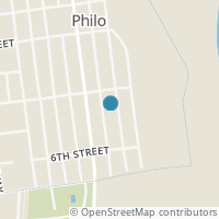 Map location of 523 Water St, Philo OH 43771