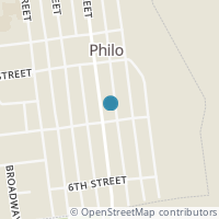 Map location of 464 Front St, Philo OH 43771