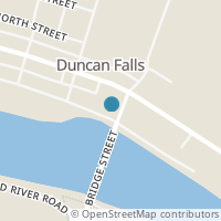 Map location of 215 Water St, Duncan Falls OH 43734