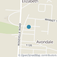 Map location of 3680 1/2 Main St, Roseville OH 43777