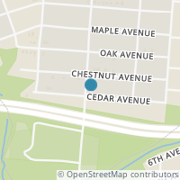 Map location of 1547 Cedar Ave, Haddon Heights NJ 8035