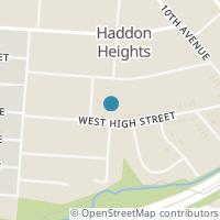 Map location of 1047 W High St, Haddon Heights NJ 8035