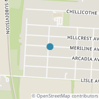 Map location of 1649 Meriline Ave, Obetz OH 43207