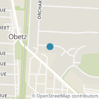 Map location of 1957 Locust St, Obetz OH 43207