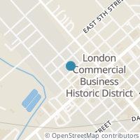 Map location of 55 Oak St, London OH 43140
