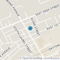Map location of 36 Maple St, London OH 43140