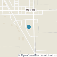Map location of Sandhurst St, Verona OH 45378