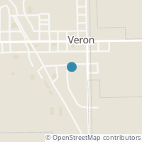 Map location of 106 Sandhurst St, Verona OH 45378