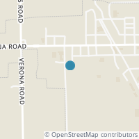 Map location of 129 Gaskill St, Verona OH 45378