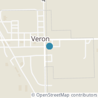 Map location of 116 S State St, Verona OH 45378