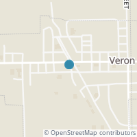 Map location of 106 W Main St, Verona OH 45378