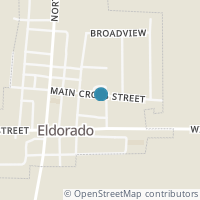 Map location of 150 Maincross St, Eldorado OH 45321