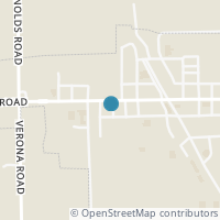 Map location of 152 W Main St, Verona OH 45378
