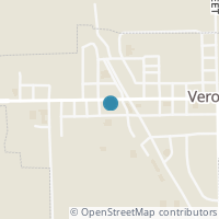 Map location of 108 W Main St, Verona OH 45378