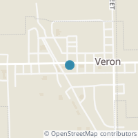 Map location of 118 E Main St, Verona OH 45378