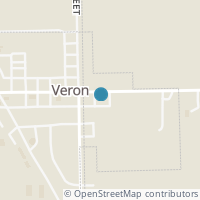 Map location of 320 E Main St, Verona OH 45378
