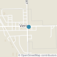 Map location of 304 E Main St, Verona OH 45378