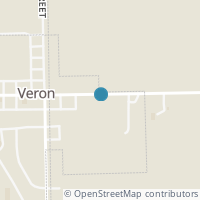 Map location of 354 E Main St, Verona OH 45378