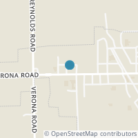 Map location of 221 W Main St, Verona OH 45378