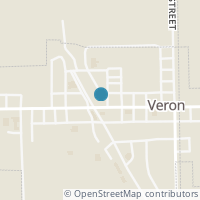 Map location of 107 E Main St, Verona OH 45378