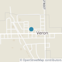 Map location of 145 E Main St, Verona OH 45378