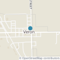 Map location of 241 E Main St, Verona OH 45378