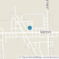 Map location of 114 Mill St, Verona OH 45378