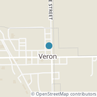 Map location of 115 N State St, Verona OH 45378