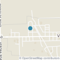 Map location of 121 Harrison St, Verona OH 45378