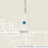 Map location of 135 N State St, Verona OH 45378