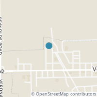 Map location of 149 Harrison St, Verona OH 45378