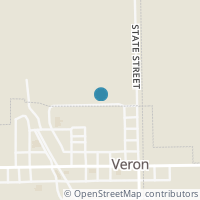 Map location of 215 Parklane Dr, Verona OH 45378
