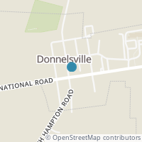 Map location of 4 E Main St, Donnelsville OH 45319