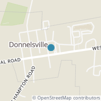Map location of 104 E Main St, Donnelsville OH 45319