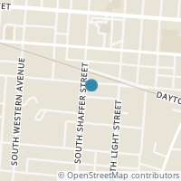 Map location of 737 W High St, Springfield OH 45506