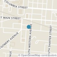 Map location of 1028 High St, Springfield OH 45506