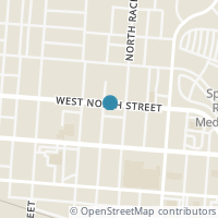 Map location of 617 North St, Springfield OH 45504